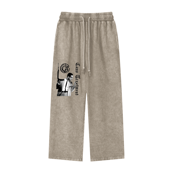 Canotreatment “TAW” Acid Wash Straight Leg Pants