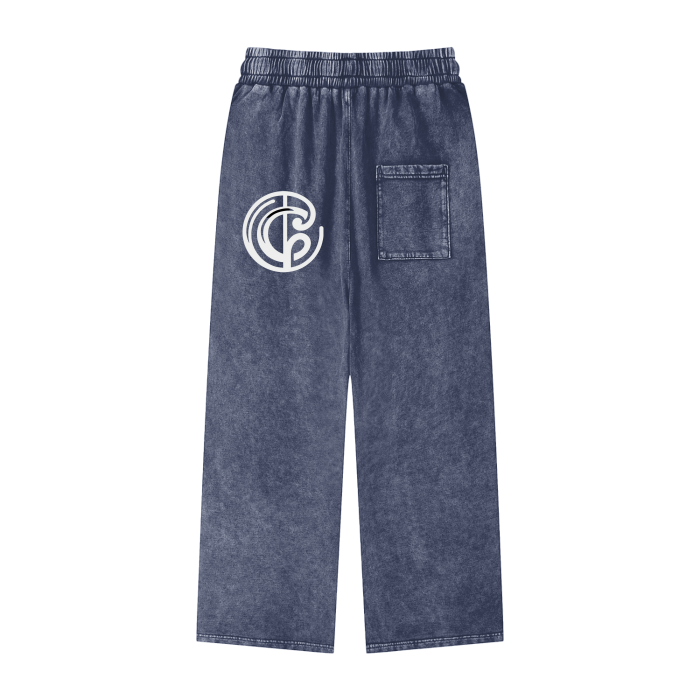 Canotreatment “TAW” Acid Wash Straight Leg Pants