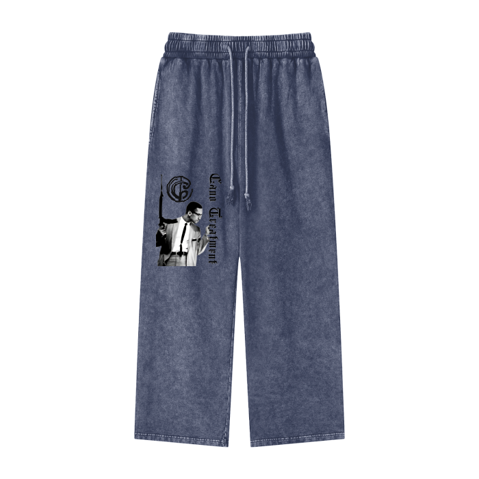 Canotreatment “TAW” Acid Wash Straight Leg Pants